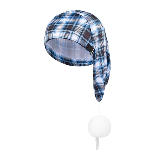 GAOFESA Weihnachtsmütze, dicke Plaids und weiße pelzige Pompons für Weihnachtsfeiern, Verkleidungen, Cosplay, mehrfarbig GAOFESA Weihnachtsmütze, dicke Plaids und weiße pelzige Pompons für Weihnachtsfeiern, Verkleidungen, Cosplay, mehrfarbig von GAOFESA