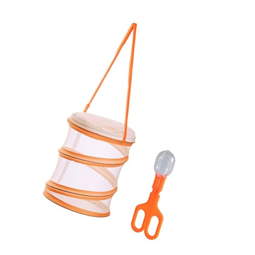 Praktischer Schmetterlingskäfig für Entdecker, Naturentdeckungsspielzeug für Kinder, Wandern, Naturstudium, Fütterungsklemme, Schmetterlings-Lebensraum-Käfig von GAOFESA