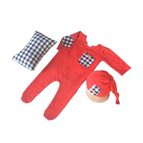 3pcs Baby Girl Photo Anzug Für Party Neugeborene Weihnachtskostüm Strampler Turban Holiday Party Infant Photography Requisiten von GAOINTELL