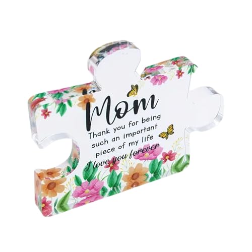 Gravures Blumen Acryl Puzzle Blockstück Für Home Office Desk Decors Muttertagsgeschenk Für Mutter Von Tochter Sohn Gravures Blumen Acryl Puzzle Blockstück Für Home Office Desk Decors Muttertagsgeschenk Für Mutter Von Tochter Sohn von GAOINTELL