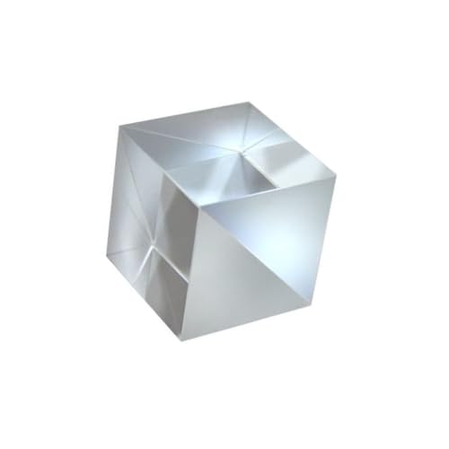 1 Stück K9 Würfelprisma aus optischem Glass, 20–50 mm Seitenlänge, klares Strahlteilerprisma, 5:5 Strahlteilerverhältnis(30mm) von GAOJUDAF