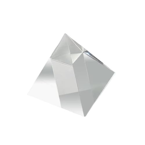 1 Stück Kristallpyramide, transparentes Polyederprisma, viereckiges optisches Glass for Desktop-Heimornamente(100mm) von GAOJUDAF