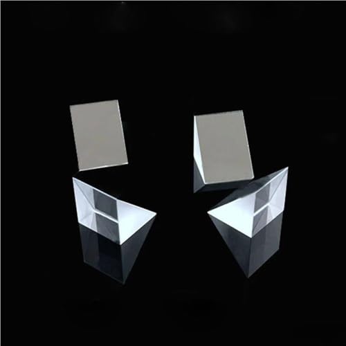 1 Stück rechtwinkliges Prisma, optisches K9-Glasreflexionsprisma, 45-Grad-Innenreflexion, schwarze Beschichtung(10x10x10mm) von GAOJUDAF