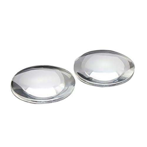 2 Stück bikonvexe klare Linsen, Durchmesser 25 mm, Brennweite 45 mm, konvexe Glaslinsen for DIY-Vergrößerung von GAOJUDAF