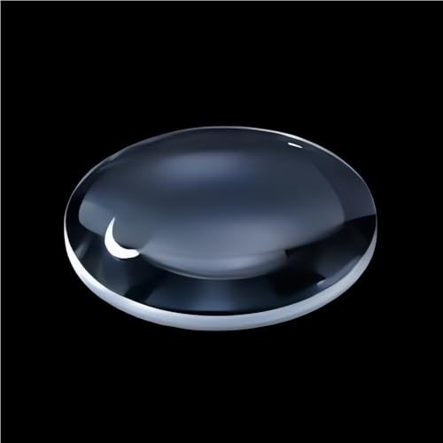 Doppelkonvexe Linse, 3-/5-fache Lupe, Durchmesser 42–110 mm, grüne/klare optische Glaslinse, 1 Stück(Clear,110mm) von GAOJUDAF