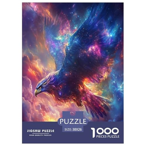 Adler Puzzle 1000 Teile Schwer Puzzle Spielzeug Pädagogisches Spiel Impossible Herausforderungsspielzeug Für Erwachsene Und Kinder Ab 12 Jahren 38x26cm/1000pcs von GAOYUCHUN