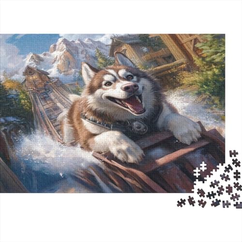 Alaska Malamute Puzzles1000 Teile, Puzzle Für Erwachsene, Geschicklichkeitsspiel Für Die Ganze Familie, Klassische Puzzle,Geburtstagsgeschenk Erwachsenen Puzzlespiel Puzzel 1000pcs (75x50cm) von GAOYUCHUN