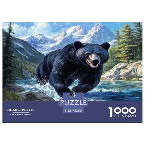 Bär Puzzle 1000 Teile Puzzle Für Erwachsene Und Kinder Ab 14 Jahren Puzzel 1000pcs (75x50cm) von GAOYUCHUN