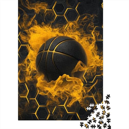 Basketball Puzzle 1000 Teile Schwer Puzzle Spielzeug Pädagogisches Spiel Impossible Herausforderung Spielzeug Für Erwachsene Und Kinder Ab 12 Jahren 1000pcs (75x50cm) von GAOYUCHUN