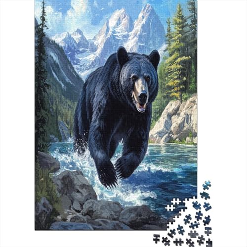 Bear Puzzle 1000 Teile Geschenkideen Holzpuzzle Erwachsene UnregelmaBige Einzigartige Für Erwachsene Und Kinder Ab 12 Jahren 1000pcs (75x50cm) von GAOYUCHUN