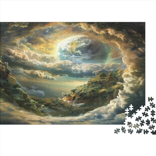 Blue Planet 1000 Stuck Puzzles Stressabbau-Spielzeug Holzpuzzle Erwachsene Heim Dekoration Erwachsene Und Kinder Ab 14 Jahren 1000pcs (75x50cm) von GAOYUCHUN