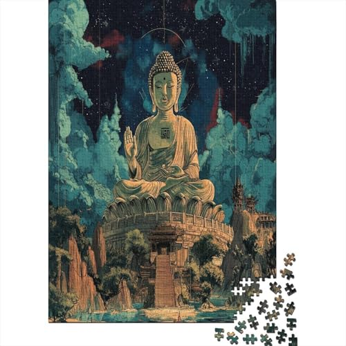 Buddha Puzzle 1000 Teile Erwachsene Lernspiel Spielzeug Geschenk Holzpuzzles Für Erwachsene Und Kinder Ab 12 Jahren 1000pcs (75x50cm) von GAOYUCHUN
