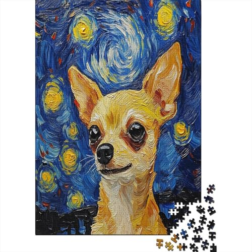 Chihuahua Puzzle 1000 Teile Erwachsene Herausforderung Holzpuzzle Erwachsene Für Erwachsene Und Kinder Ab 12 Jahren 1000pcs (75x50cm) von GAOYUCHUN