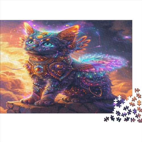 Chimera Cat with Intricate Armor 1000 Stuck Puzzles Lernspiel Spielzeug Geschenk Holzpuzzle Erwachsene Herausforderung Erwachsene Und Kinder Ab 14 Jahren 1000pcs (75x50cm) von GAOYUCHUN