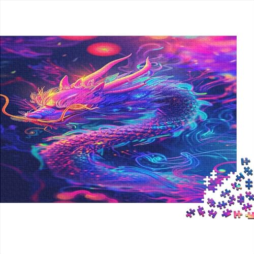 Chinese Animated Dragon 1000 Teile Puzzlespie Heim Dekoration Holzpuzzle Erwachsene Für Erwachsene Und Kinder Ab 12 Jahren 1000pcs (75x50cm) von GAOYUCHUN