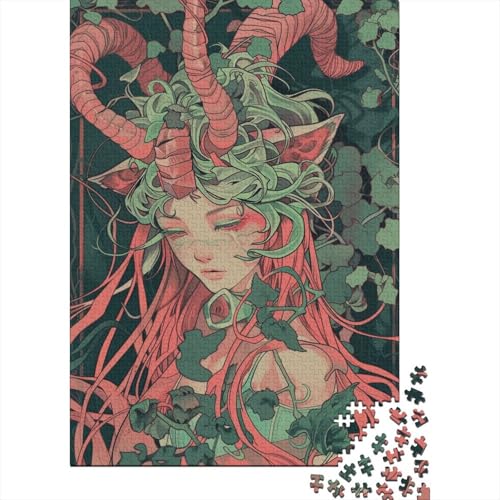 Colorful Anime Lady Puzzle 1000 Teile Für Erwachsene Puzzles Geschenke Für Frauen Puzzle Für Erwachsene Und Kinder Ab 14 Jahren 1000pcs (75x50cm) von GAOYUCHUN
