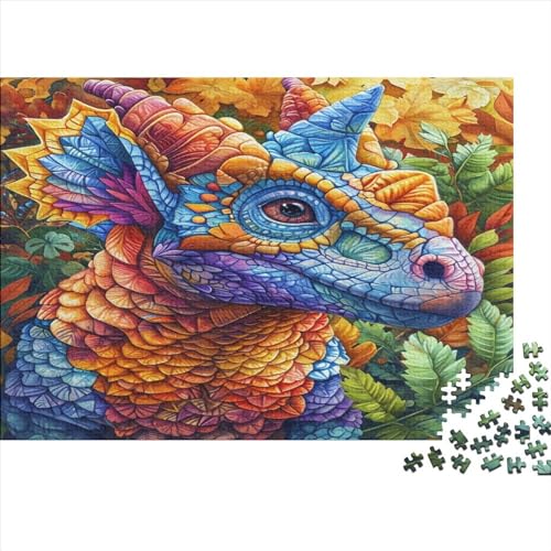 Colourful Dinosaurs 1000 Stuck Puzzles Lernspiel Spielzeug Geschenk Holzpuzzle Erwachsene Abbauen Familien Für Erwachsene Und Kinder 1000pcs (75x50cm) von GAOYUCHUN
