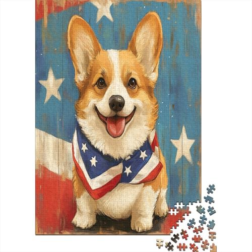 Corgi Puzzle 1000 Teile Erwachsene UnregelmaBige Einzigartige Holzpuzzles Stressabbau-Spielzeug Für Erwachsene Und Kinder Ab 12 Jahren 1000pcs (75x50cm) von GAOYUCHUN