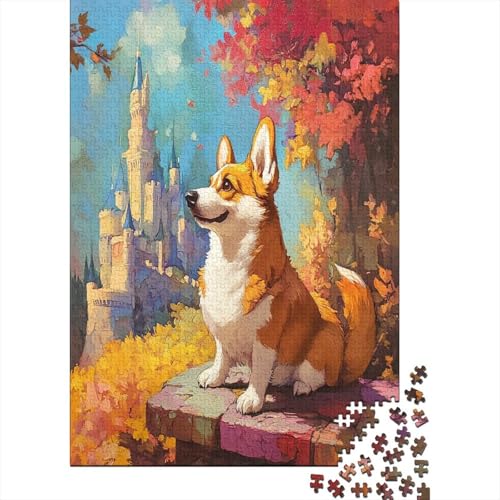 Corgi Puzzle 1000 Teile Geschenkideen Holzpuzzle Erwachsene UnregelmaBige Einzigartige Für Erwachsene Und Kinder Ab 12 Jahren 1000pcs (75x50cm) von GAOYUCHUN