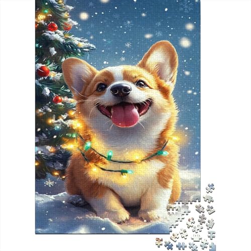 Corgi Puzzle 1000 Teile Herausforderung Holzpuzzle Erwachsene Heim Dekoration Für Erwachsene Und Kinder Ab 12 Jahren 1000pcs (75x50cm) von GAOYUCHUN