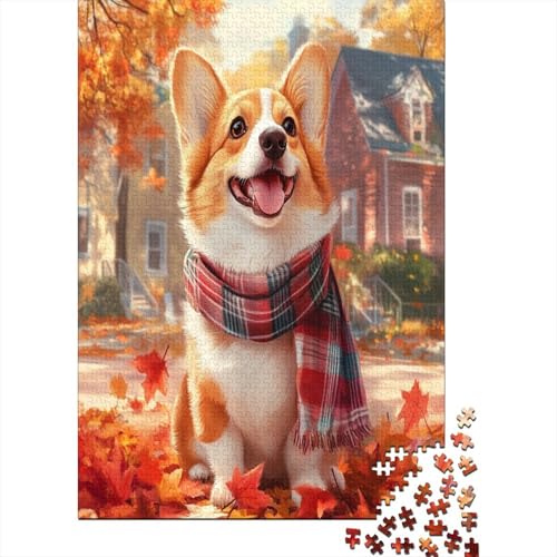 Corgi Puzzle 1000 Teile UnregelmaBige Einzigartige Holzpuzzles Herausforderung Für Erwachsene Und Kinder Ab 12 Jahren 1000pcs (75x50cm) von GAOYUCHUN