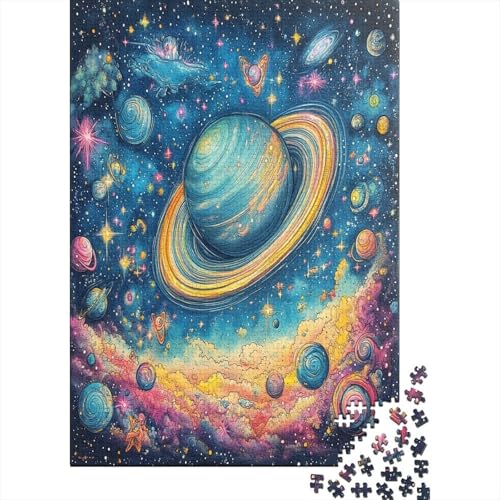 Cosmic Starry Sky Puzzle 1000 Teile Lernspiel Spielzeug Geschenk Holzpuzzle Erwachsene Abbauen Familien Für Erwachsene Und Kinder 1000pcs (75x50cm) von GAOYUCHUN