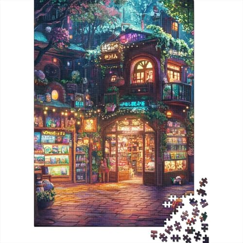 Cozy Colorful and Magical Shop 1000 Stück Puzzles Lernspiel Spielzeug Geschenk Puzzle 1000 Teile Holzpuzzle Erwachsene Herausforderung Für Erwachsene Und Kinder Ab 12 Jahren 1000pcs (75x50cm) von GAOYUCHUN