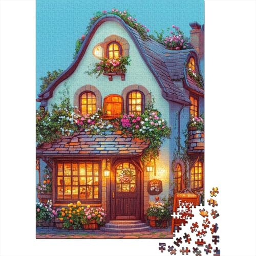 Cozy Colorful and Magical Shop Puzzle 1000 Teile UnregelmaBige Einzigartige Holzpuzzle Erwachsene Herausforderung Erwachsene Und Kinder Ab 14 Jahren 1000pcs (75x50cm) von GAOYUCHUN