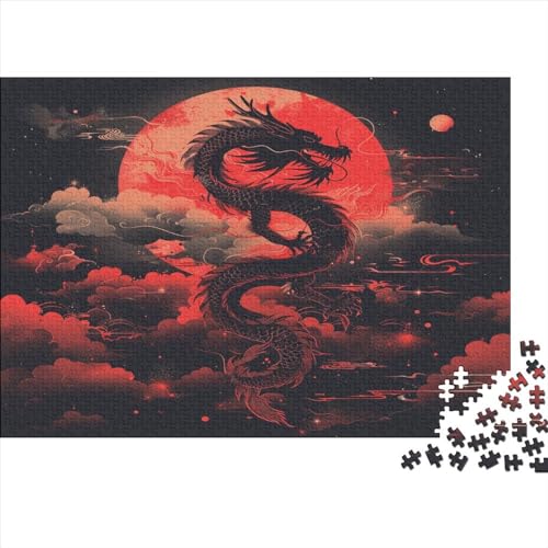 Drache Puzzles1000 Teile, Puzzle Für Erwachsene, GesKükenlichkeitsspiel Für Die Ganze Familie, Klassische Puzzle,Geburtstagsgeschenk Erwachsenen Puzzlespiel Puzzel 1000pcs (75x50cm) von GAOYUCHUN