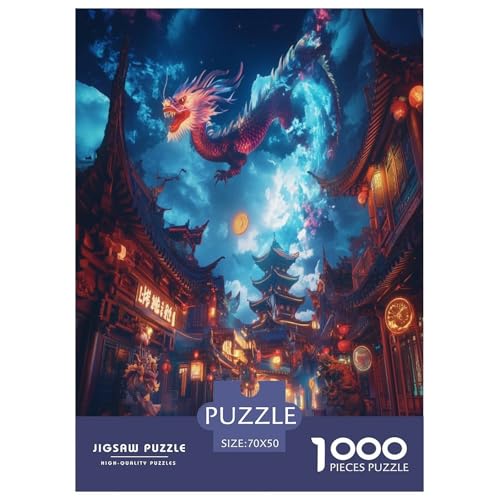 Drachen Puzzle 1000 Teile Schwer Puzzle Spielzeug Lernspiel Impossible Herausforderungsspielzeug Für Erwachsene Und Kinder Ab 14 Jahren 70x50cm/1000pcs Drachen Puzzle 1000 Teile Schwer Puzzle Spielzeug Lernspiel Impossible Herausforderungsspielzeug Für Erwachsene Und Kinder Ab 14 Jahren 70x50cm/1000pcs von GAOYUCHUN