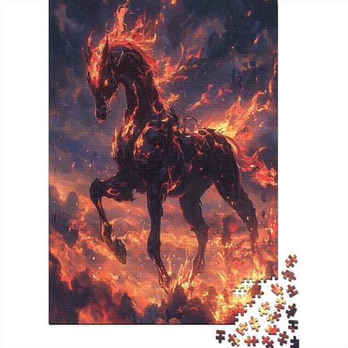 Fine Horse Puzzle 1000 Teile UnregelmaBige Einzigartige Holzpuzzles Herausforderung Für Erwachsene Und Kinder Ab 12 Jahren 1000pcs (75x50cm) von GAOYUCHUN