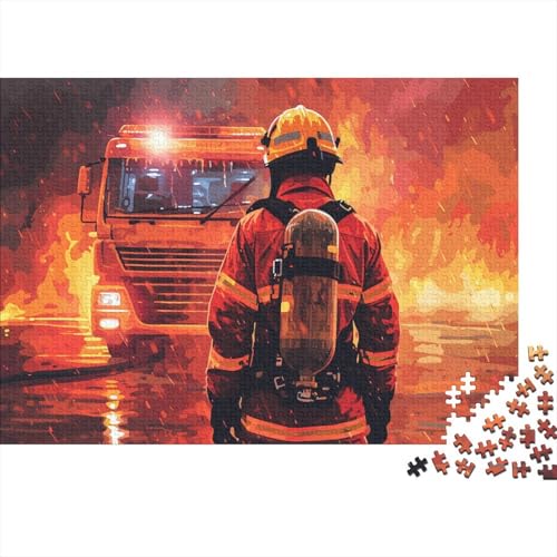 GAOYUCHUN 1000 Teile Puzzle für Erwachsene und Kinder ab 14 Jahren, Feuerwehraction, Klassisch, Jigsaw, Puzzle, 1 Set, 1000 Teile, 1 kg, 75x50 cm von GAOYUCHUN