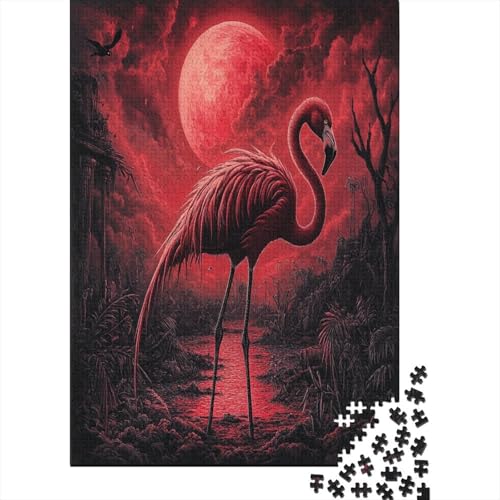 Flamingo 1000 Teile Puzzles Lernspiel Spielzeug Geschenk Puzzle 1000 Teile Holzpuzzle Erwachsene Herausforderung Für Erwachsene Teenager 1000pcs (75x50cm) von GAOYUCHUN
