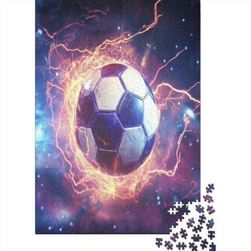 Football Puzzle 1000 Teile Geschenkideen Holzpuzzle Erwachsene UnregelmaBige Einzigartige Für Erwachsene Und Kinder Ab 12 Jahren 1000pcs (75x50cm) von GAOYUCHUN