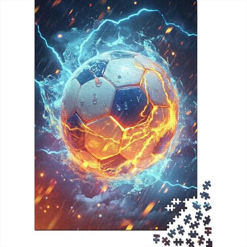Football Puzzle 1000 Teile UnregelmaBige Einzigartige Holzpuzzles Herausforderung Für Erwachsene Und Kinder Ab 12 Jahren 1000pcs (75x50cm) von GAOYUCHUN
