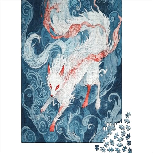 Fox Puzzle 1000 Teile UnregelmaBige Einzigartige Holzpuzzle Erwachsene Herausforderung Für Erwachsene Und Kinder Ab 12 Jahren 1000pcs (75x50cm) von GAOYUCHUN