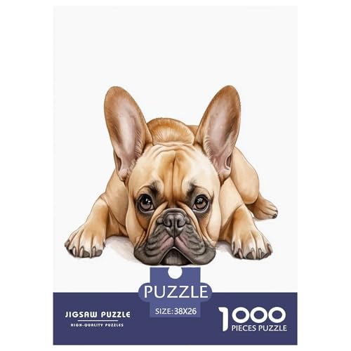 Französische BullHundge Puzzle 1000 Teile Schwer Puzzle Spielzeug Pädagogisches Spiel Impossible Herausforderungsspielzeug Für Erwachsene Kinder 38x26cm/1000pcs Französische BullHundge Puzzle 1000 Teile Schwer Puzzle Spielzeug Pädagogisches Spiel Impossible Herausforderungsspielzeug Für Erwachsene Kinder 38x26cm/1000pcs von GAOYUCHUN