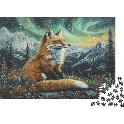 Fuchs 1000 Stück Puzzles Für Erwachsene Teenager Stress Abbauen Familien-Puzzlespiel 1000-teiliges Puzzle Kinder Lernspiel Spielzeug Geschenk Puzzel 1000pcs (75x50cm) von GAOYUCHUN