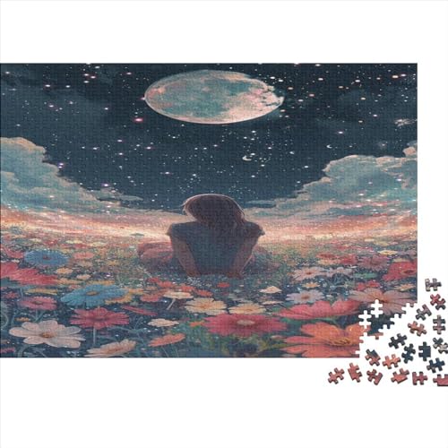 Full Moon 1000 Teile Puzzlespie Lernspiel Spielzeug Geschenk Holzpuzzle Erwachsene Herausforderung Erwachsene Und Kinder Ab 14 Jahren 1000pcs (75x50cm) von GAOYUCHUN