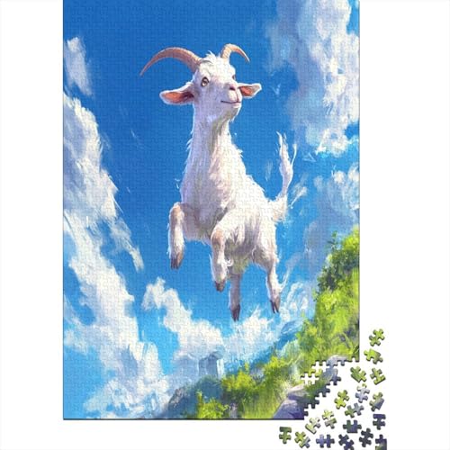 Goat Puzzle 1000 Teile Erwachsene Lernspiel Spielzeug Geschenk Holzpuzzles Für Erwachsene Und Kinder Ab 12 Jahren 1000pcs (75x50cm) von GAOYUCHUN