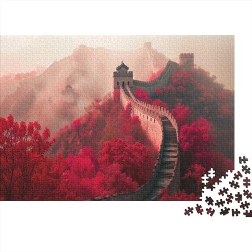 GAOYUCHUN Great Wall of China 1000 Teile Puzzle, Karton, Jigsaw, Scenic, Rätsel, Puzzle, 1 Set, 1000 Teile, 1 gramm, 1000pcs (75x50cm), Erwachsener von GAOYUCHUN