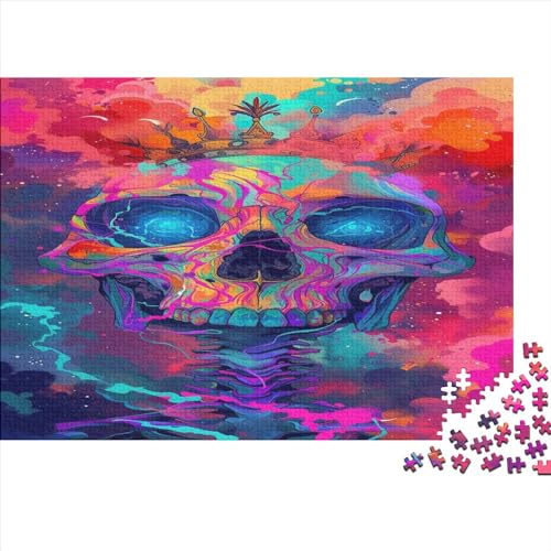 Haze-Like Skulls 1000 Teile Puzzlespie Geschenkideen Holzpuzzle Erwachsene Abbauen Familien Für Erwachsene Und Kinder Ab 12 Jahren 1000pcs (75x50cm) von GAOYUCHUN