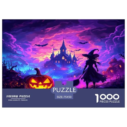 Hexe Puzzle 1000 Teile Puzzle Für Erwachsene Und Kinder Ab 14 Jahren,Puzzlespiel Erwachsenen Puzzlespiel Puzzel 1000pcs (75x50cm) von GAOYUCHUN