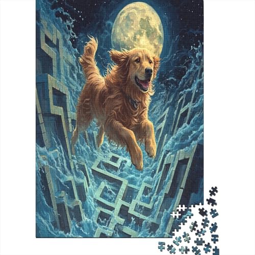 Irish Setter 1000-teiliges Puzzle Lernspiel Spielzeug Geschenk Puzzle 1000 Teile Puzzles Heim Dekoration Für Erwachsene Und Kinder Ab 12 Jahren 1000pcs (75x50cm) von GAOYUCHUN