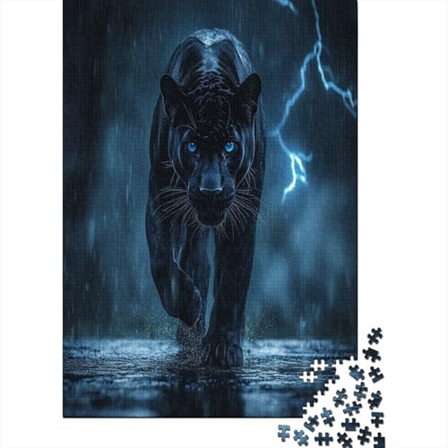Leopard Puzzle 1000 Teile ErwachseneStressabbau-Spielzeug Holzpuzzle Erwachsene Herausforderung Für Erwachsene Und Kinder Ab 12 Jahren 1000pcs (75x50cm) von GAOYUCHUN