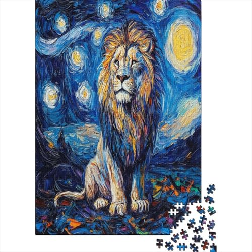 Lion Puzzle 1000 Teile UnregelmaBige Einzigartige Holzpuzzles Herausforderung Für Erwachsene Und Kinder Ab 12 Jahren 1000pcs (75x50cm) von GAOYUCHUN