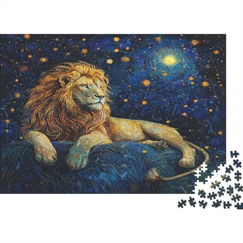 Löwe Puzzles1000 Teile, Puzzle Für Erwachsene, Geschicklichkeitsspiel Für Die Ganze Familie, Klassische Puzzle,Geburtstagsgeschenk Erwachsenen Puzzlespiel Puzzel 1000pcs (75x50cm) von GAOYUCHUN