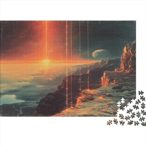Luminous Landscape 1000 Teile Puzzlespie Herausforderung Holzpuzzle Erwachsene Für Erwachsene Und Kinder Ab 12 Jahren 1000pcs (75x50cm) von GAOYUCHUN