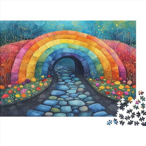 Multicoloured Bridge 1000-teiliges Puzzle Heim Dekoration Holzpuzzle Erwachsene Stressabbau-Spielzeug Für Erwachsene Und Kinder Ab 12 Jahren 1000pcs (75x50cm) von GAOYUCHUN