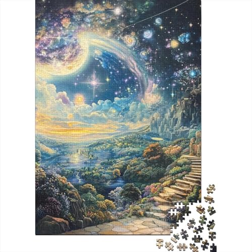 Nördliche Lichter Puzzle 1000-teilige Schwer Puzzle Spielzeug Lernspiel Impossible Herausforderungsspielzeug Für Erwachsene Und Kinder Ab 12 Jahren 1000pcs (75x50cm) von GAOYUCHUN